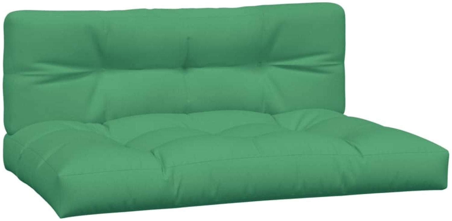 vidaXL Palettenkissen 2-tlg. Grün Stoff Bild 1