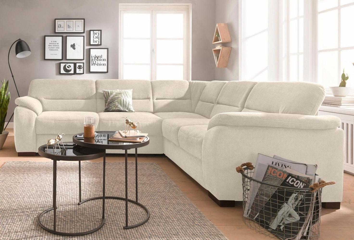 sit&more Ecksofa Montego L-Form, wahlweise mit Bettfunktion und Schubkasten Bild 1