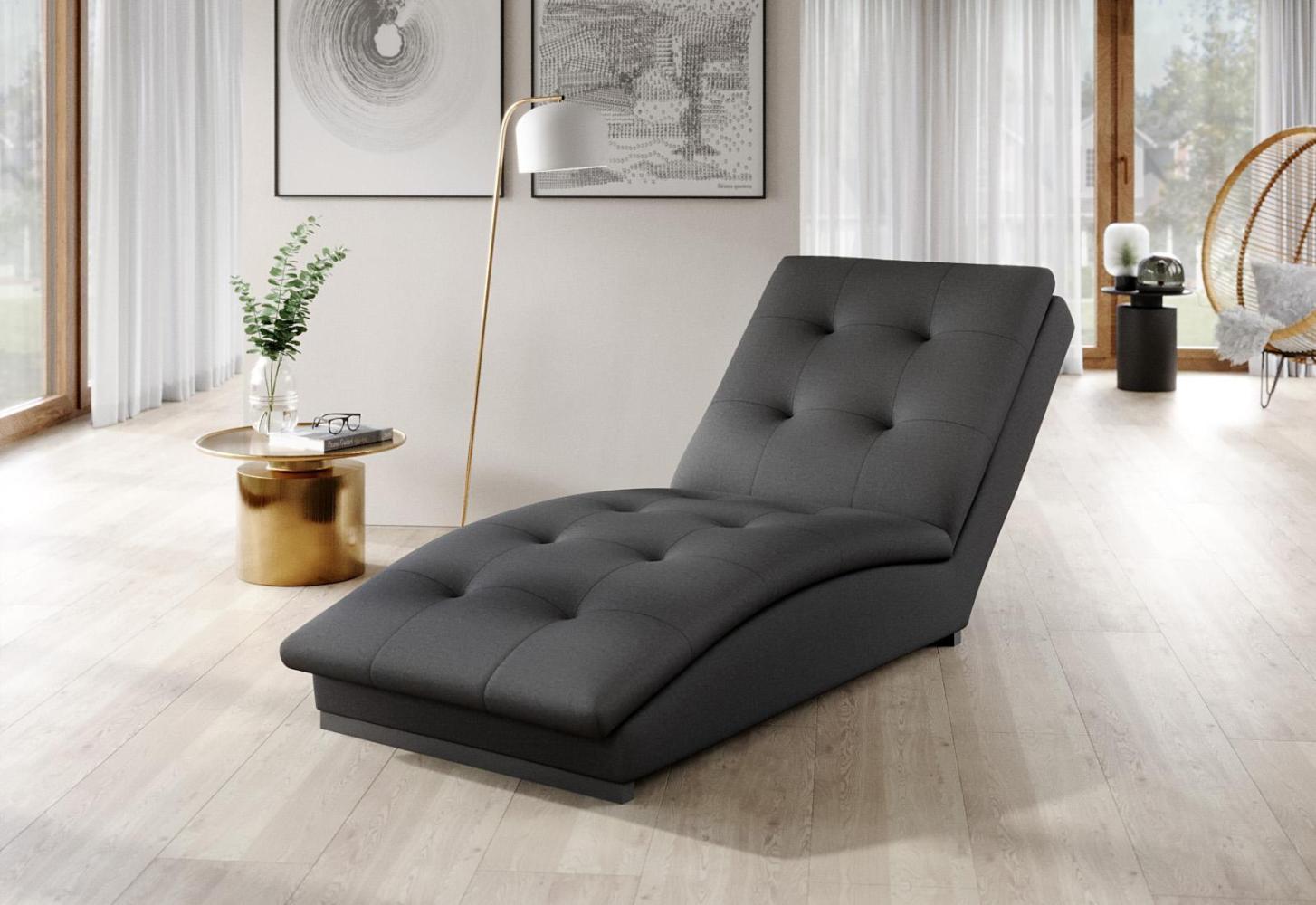 Wohnideebilder Doro Dunkelgrau Chaiselongue CH-DOR-06LO Bild 1