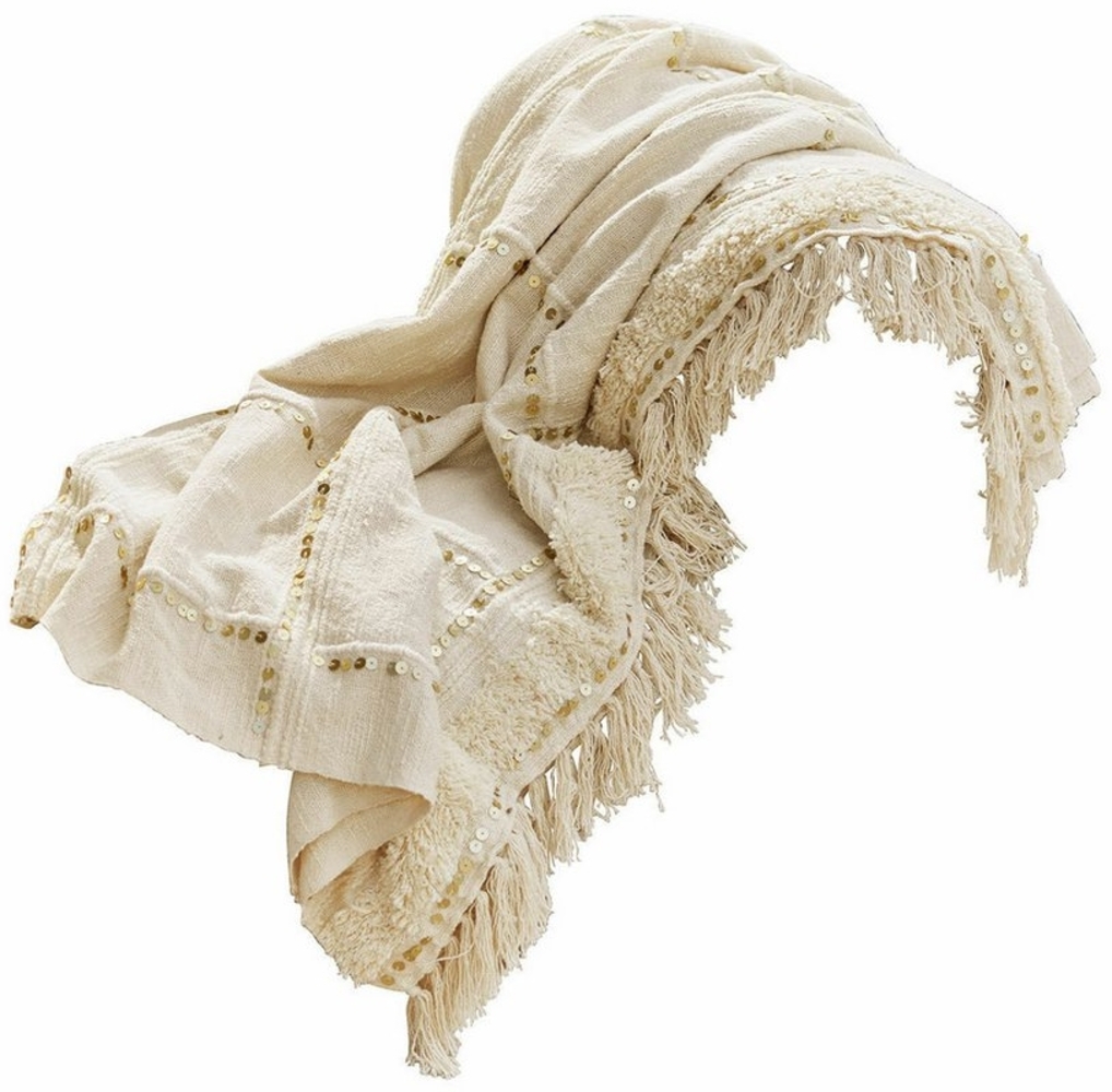 Mirabeau Tagesdecke Plaid Rousseline creme Bild 1