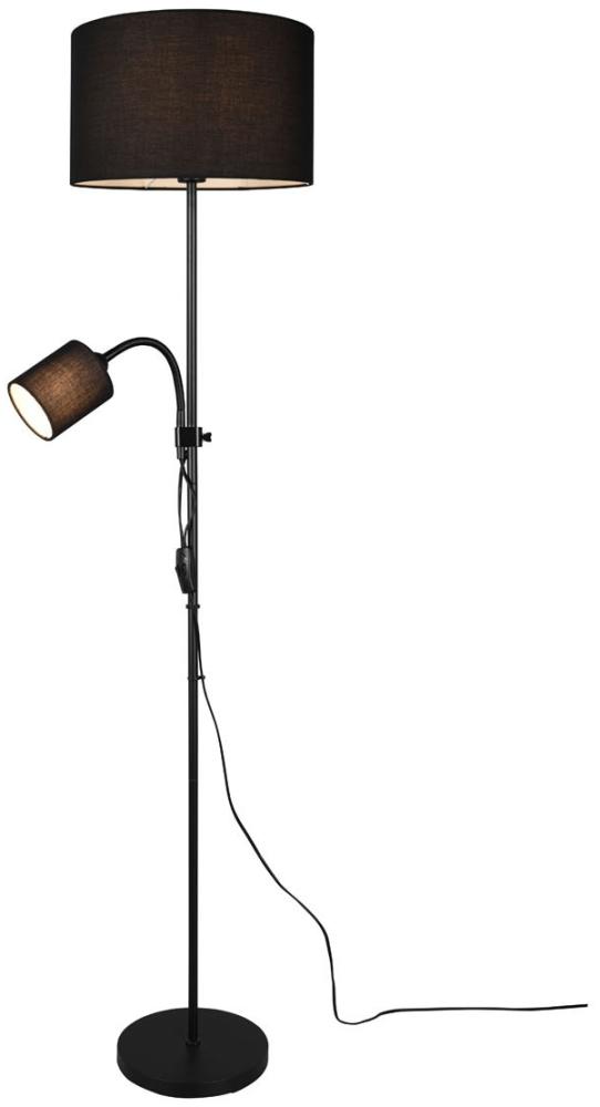 Reality Leuchten 'OWEN' Stehleuchte, Metall schwarz / schwarz, Höhe: 160 cm Bild 1