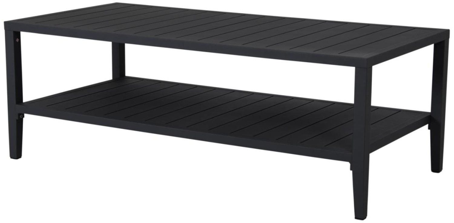 Gartencouchtisch Chelles 142 cm, Schwarz Bild 1