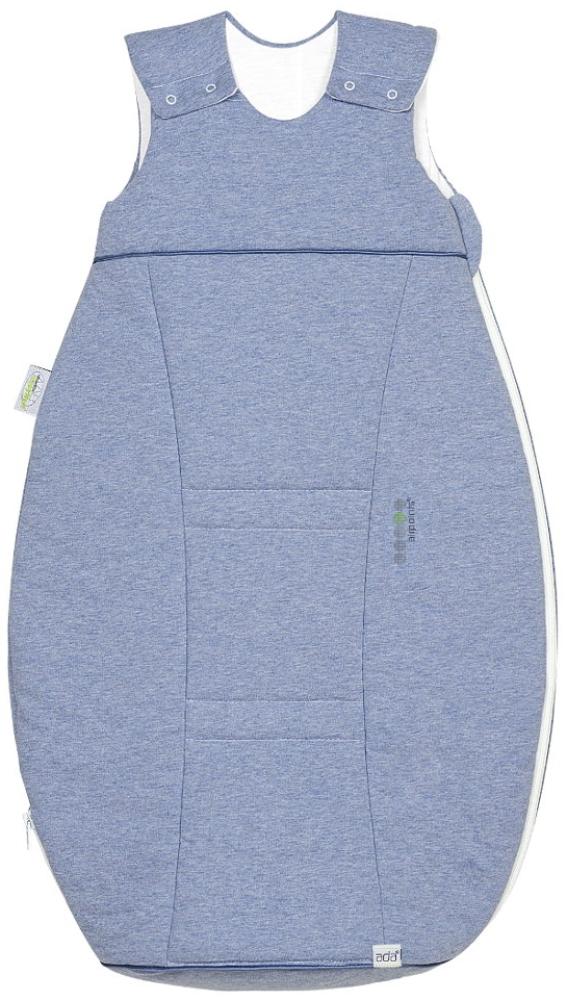 Odenwälder Jersey-Schlafsack Airpoints melange bleu 110 cm Bild 1