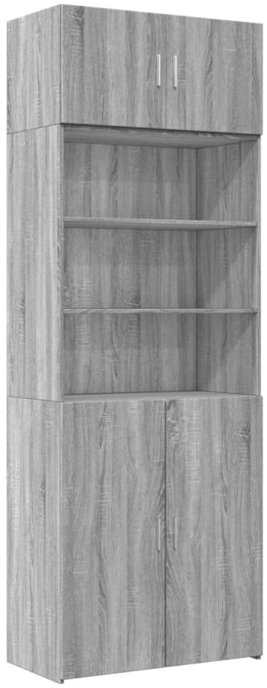 vidaXL Hochschrank Grau Sonoma 80x42,5x225 cm Holzwerkstoff 3281348 Bild 1