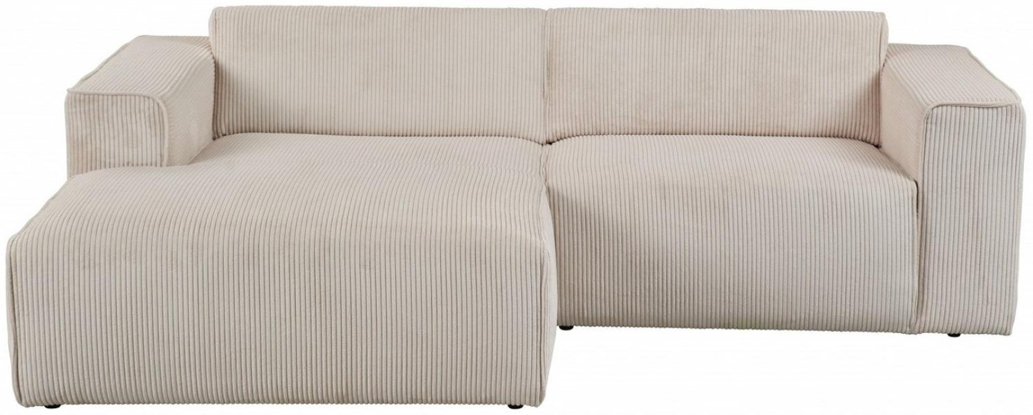 andas Ecksofa Noord, mit Kedernaht, Breite 234 cm, Cord, Struktur, Webstoff Bild 1