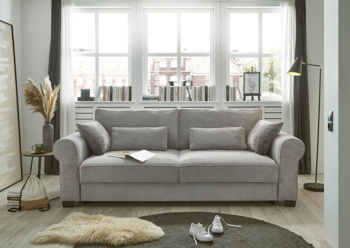 ED EXCITING DESIGN Schlafsofa Angelina, frei im Raum stellbar, mit Bettkasten, mit Schlaffunktion Bild 1