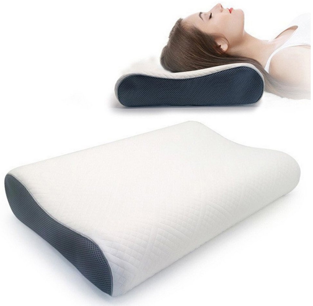 ZEUOPQ Nackenstützkissen Kopfkissen Orthopädisches - Memory Foam Memoryschaum, Seitenschläfer, Seitenschläfer, Rückenschläfer, Rückenschläfer, Halswirbelkissen zur Linderung von Nackenschmerzen, Memoryschaum-Kissen zum Schlafen ergonomisches Bettkissen... Bild 1