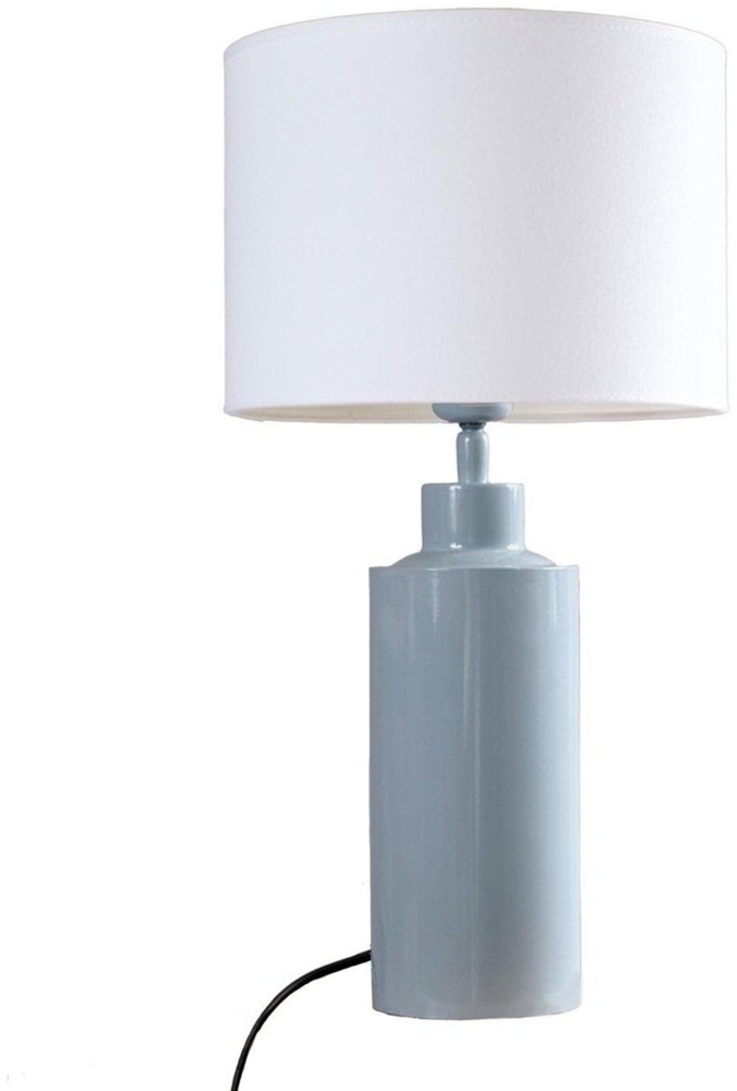 PR Home 4163282-FR01 Tischleuchte Solo Denim Stoffschirm Weiß 55cm Bild 1