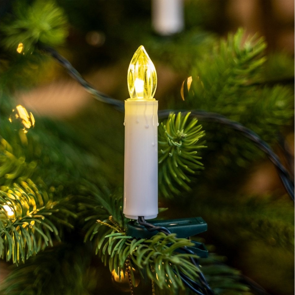 my home LED-Lichterkette Aluro, 50-flammig, LED-Christbaumkerzen 50LEDs Bild 1