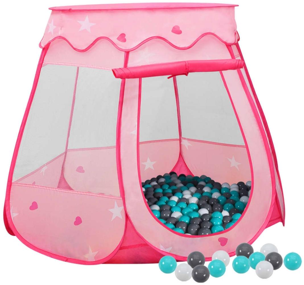 vidaXL Kinder-Spielzelt mit 250 Bällen Rosa 102x102x82 cm 3107725 Bild 1