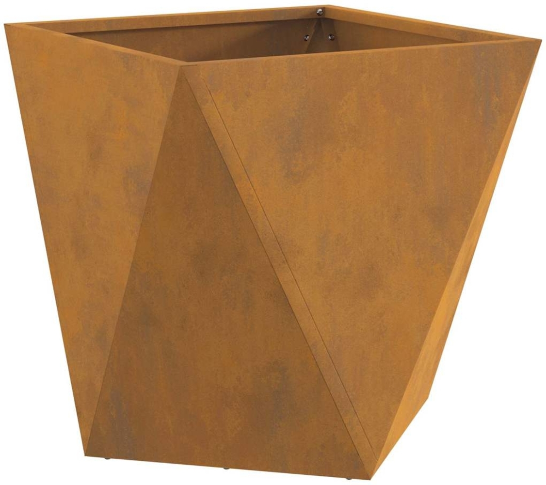 vidaXL Pflanzkübel Rostig 50 x 50 x 50 cm Wetterfeststahl 883848 Bild 1