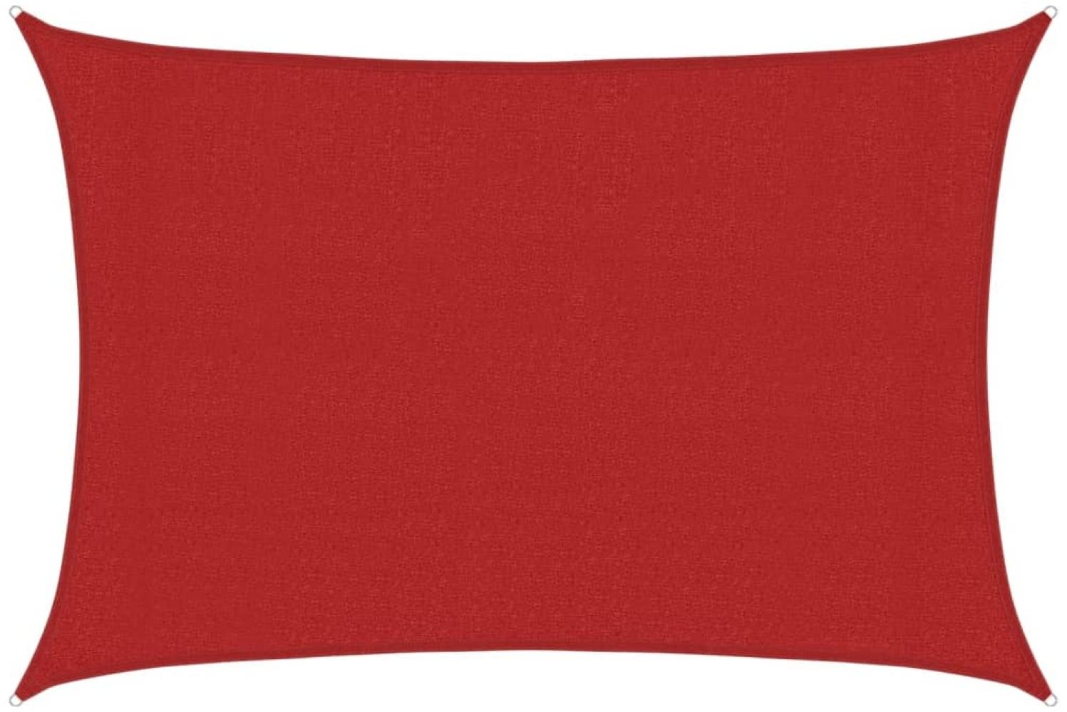 vidaXL Sonnensegel 160 g/m² Rot 3x5 m HDPE 311624 Bild 1