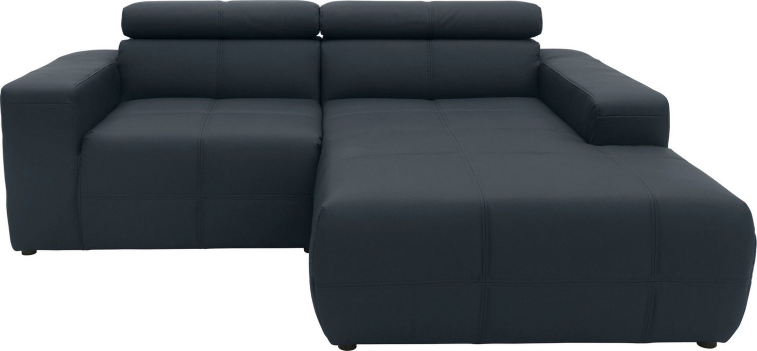 DOMO collection Ecksofa Brandon, inkl. Kopfteilverstellung, B/T/H: 214/100/80 cm, L-Form, Mit Kopfteilverstellung, auch in Leder und Cord, L-Form Bild 1