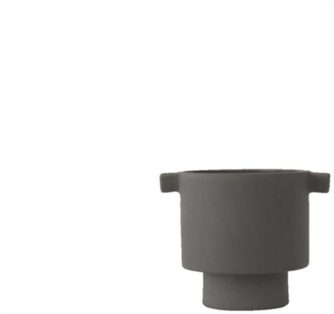 OYOY Übertopf Inka Kana Pot Pflanzentopf in Grau aus Keramik - 10,5x10,5 cm Bild 1