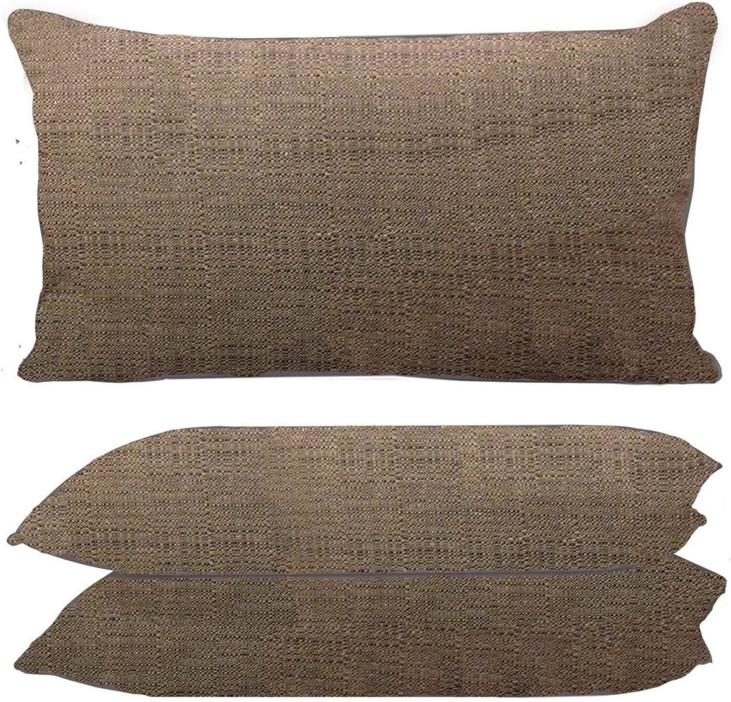 habeig Rückenkissen Rückenkissen ca. 40x60 cm Grau Anthrazit Taupe WETTERFEST Kissen Lounge Bild 1