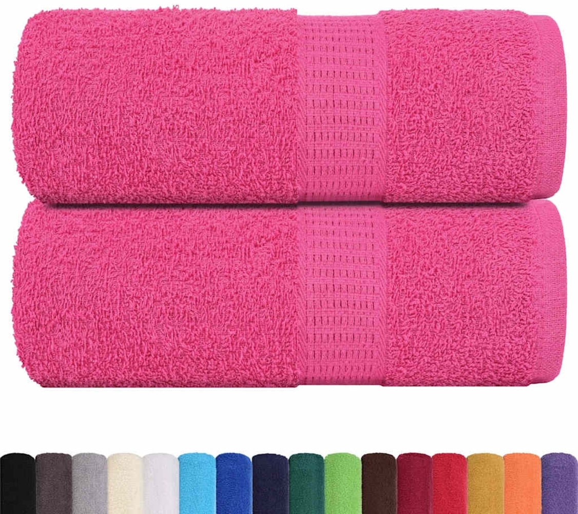 vidaXL Waschhandtücher 2 Stück FROGN Rosa 30x30 cm 100% Baumwolle 137040 Bild 1