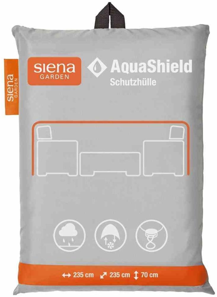 AquaShield Loungehülle 235x235xH70 cm hellgrau, 100% Polyester Bild 1