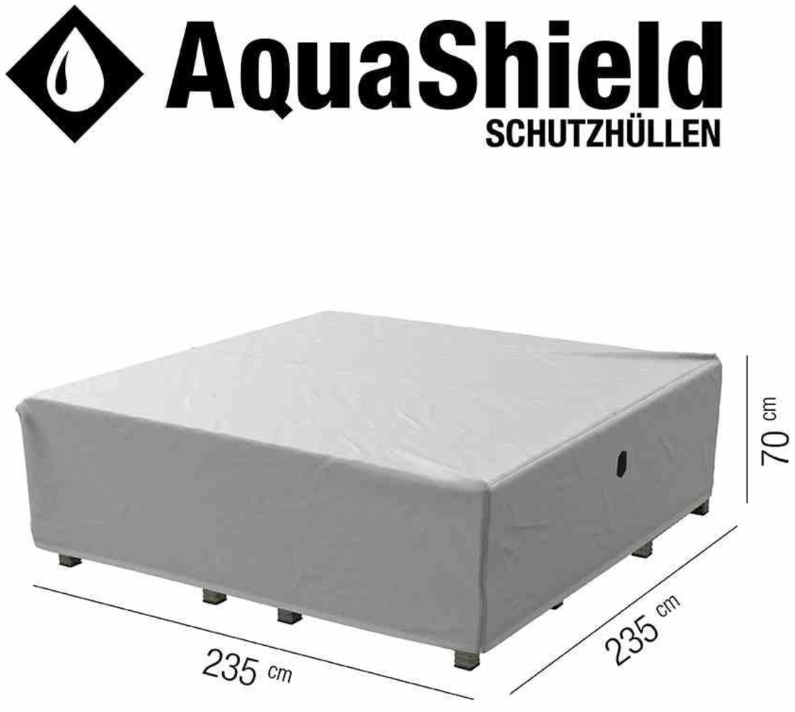 Siena Garden 'AquaShield' Loungehülle, Polyester hellgrau, 235 x 235 x 70 cm Bild 1