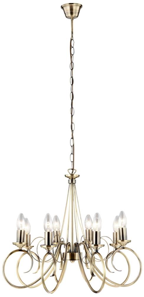 Kronleuchter, Altmessing, H 135 cm, TRUNCATUS Bild 1