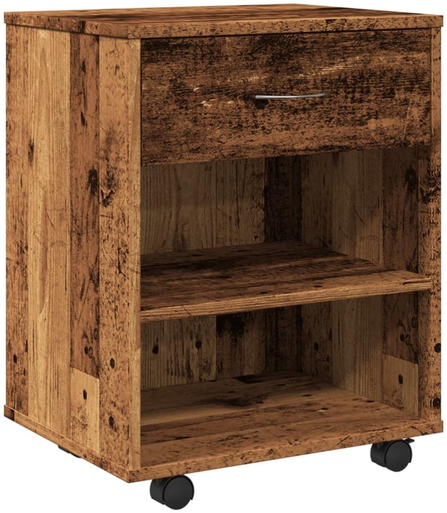 Rollcontainer Altholz-Optik 46 x 36 x 59 cm Holzwerkstoff Bild 1
