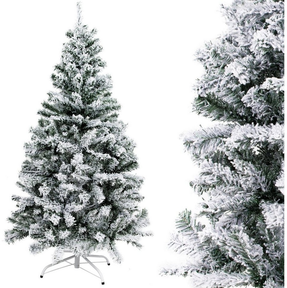 Gotoll Künstlicher Weihnachtsbaum XM035-37,29, Schnee-Effekt PVC Tannenbaum Christbaum Kunsttanne Bild 1