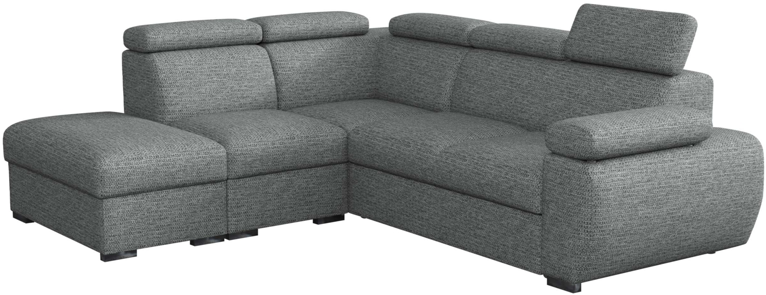 Ecksofa Boston 2RR1P mit Einstellbare Kopfstützen (Farbe: Aragon 93, Seite: Links PUFAP+R+1P(65)+2R) Bild 1