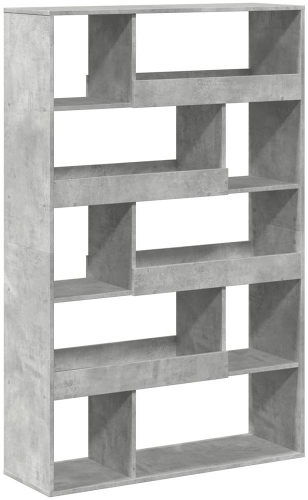 vidaXL Bücherregal Betongrau 100x33x156,5 cm Holzwerkstoff 3309342 Bild 1