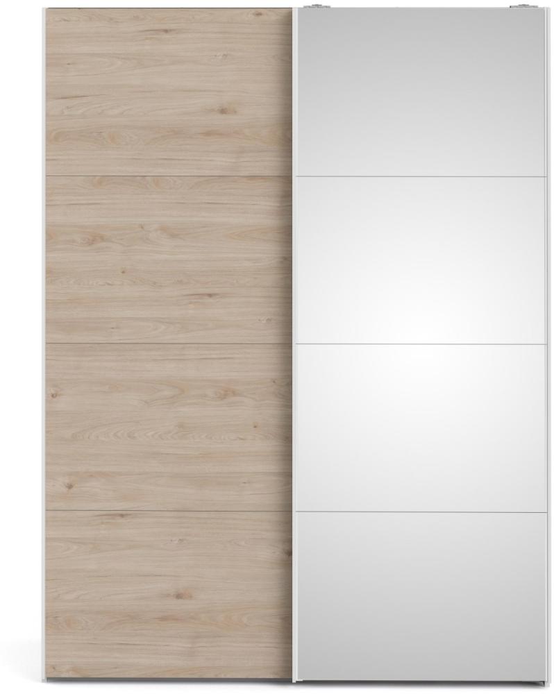 Veto Schiebetürenschrank 150cm weiß Hickory Kleiderschrank Schwebetüren Schrank Bild 1