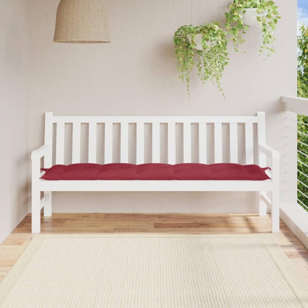 vidaXL Gartenbank-Auflage Weinrot 180x50x7 cm Oxford-Gewebe 361630 Bild 1