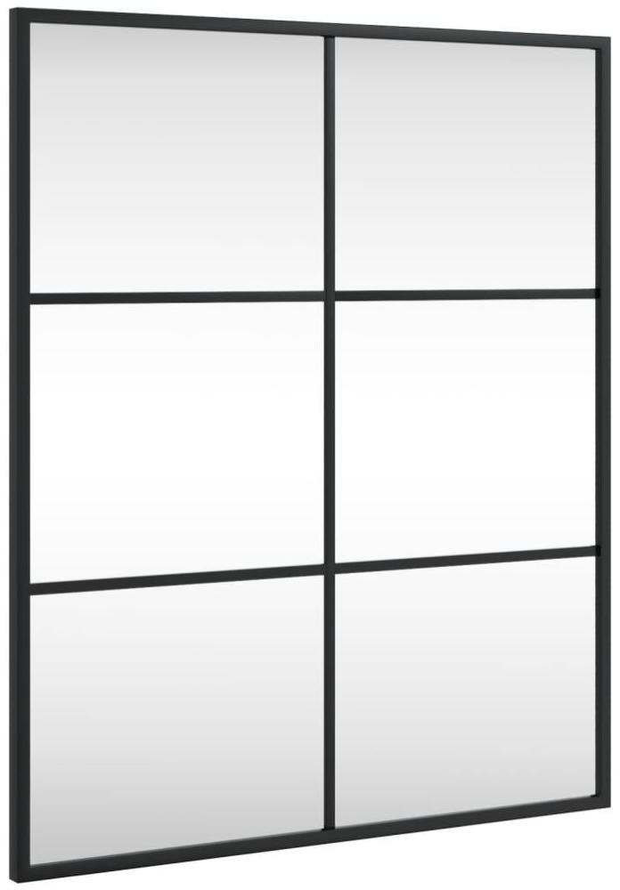 vidaXL Wandspiegel, Metall schwarz, 50x60 cm Bild 1
