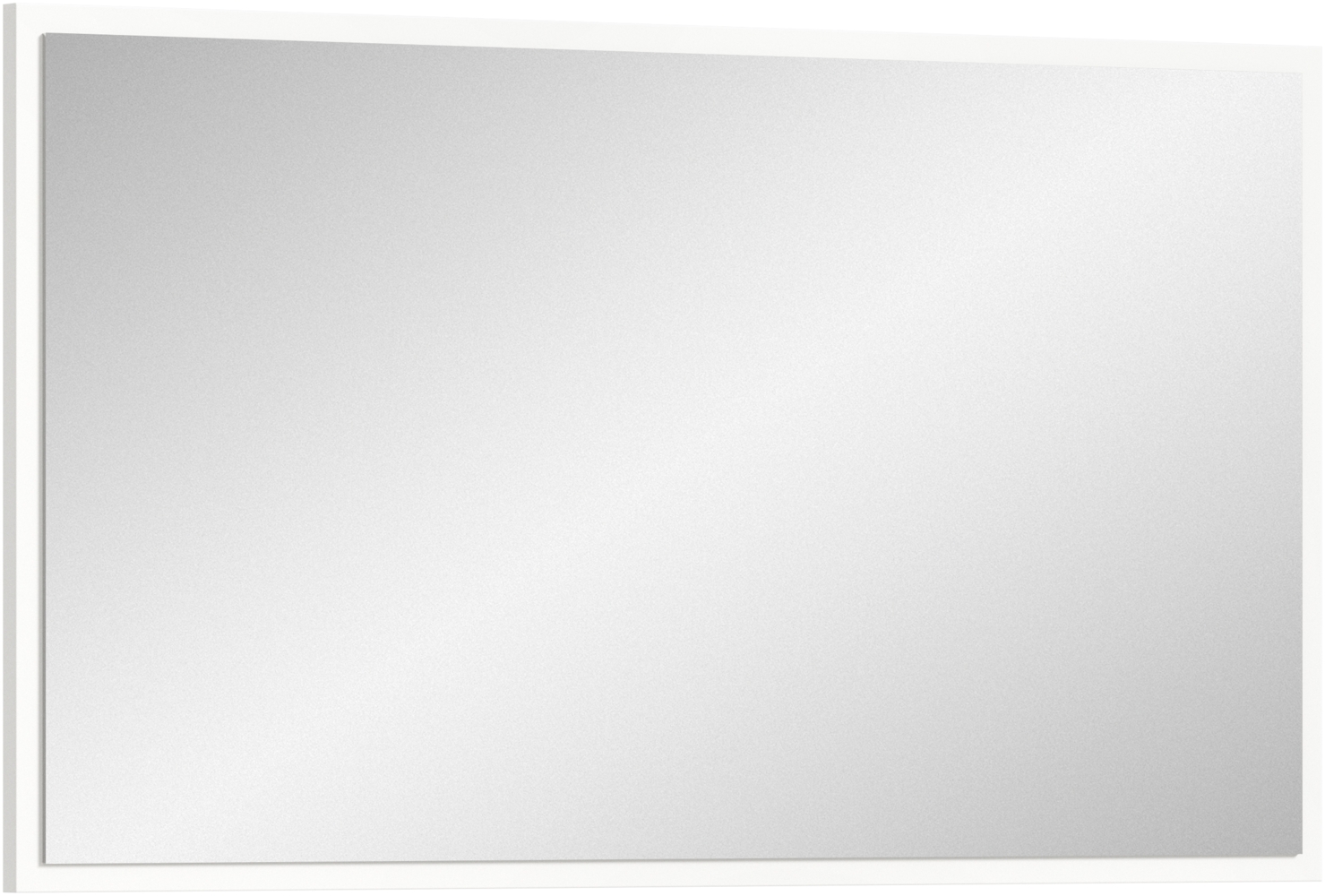 Spiegel (B/H/T: 83x48x2 cm) in weiß Melamin Bild 1