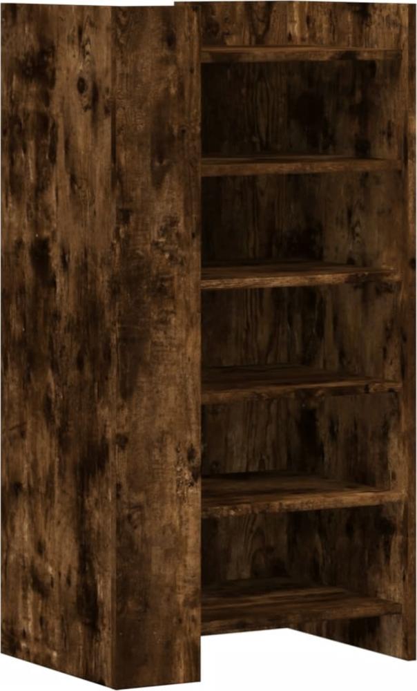 vidaXL Schuhschrank Räuchereiche 52x37,5x100 cm Holzwerkstoff 848448 Bild 1