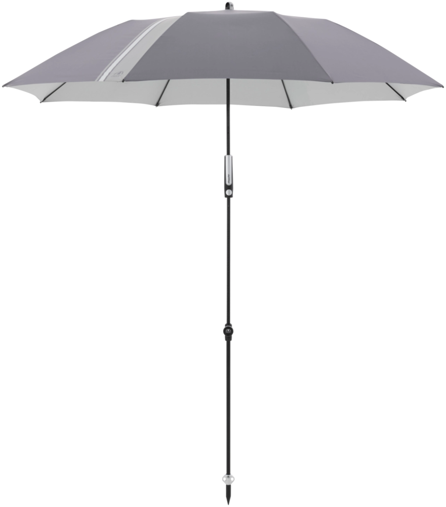Doppler Sonnenschirm / Strandschirm "Expert 160 Manual Multi", anthrazit, 160 cm Bild 1