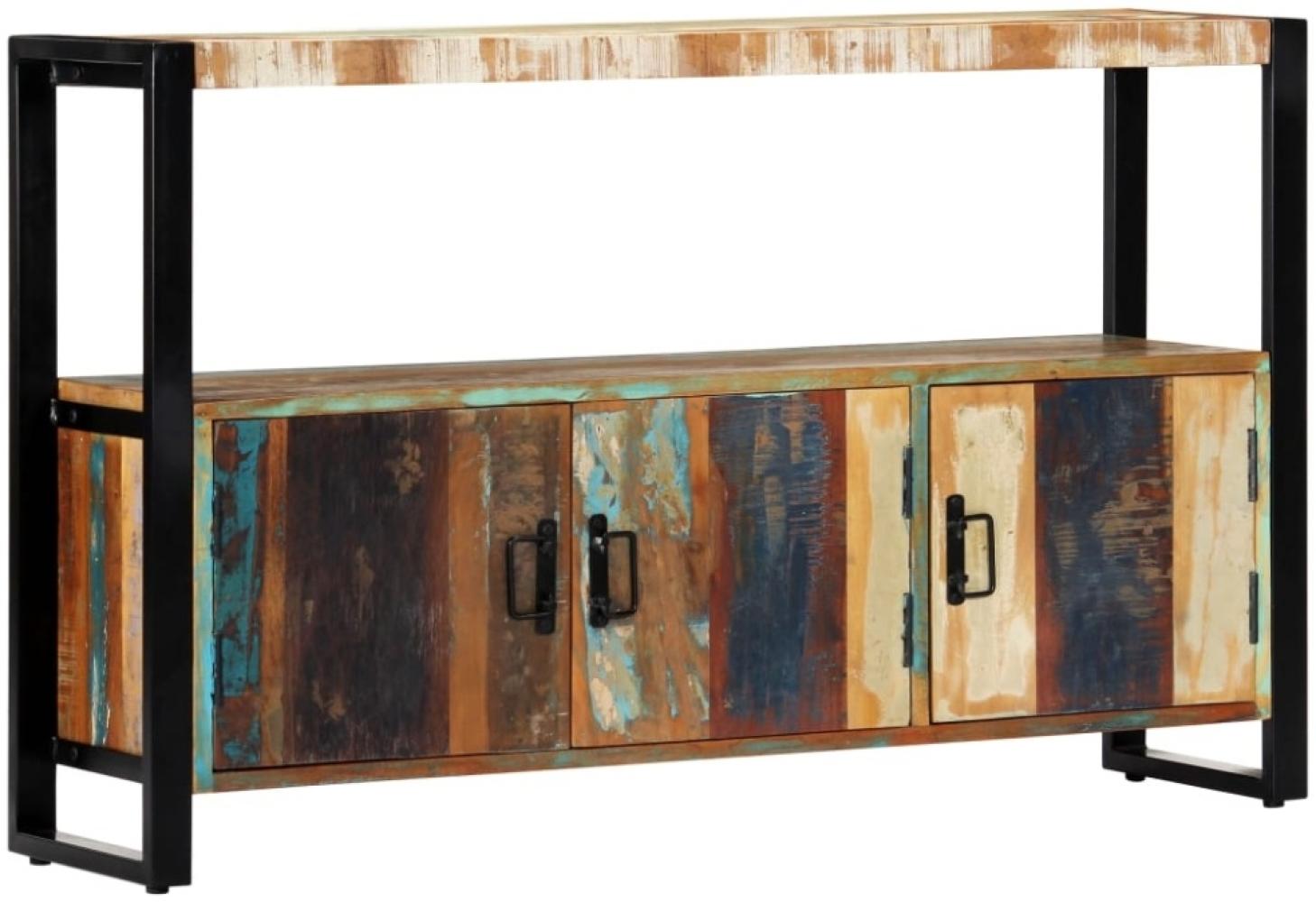 vidaXL Sideboard 120x30x75 cm Altholz Massiv [247922] Bild 1