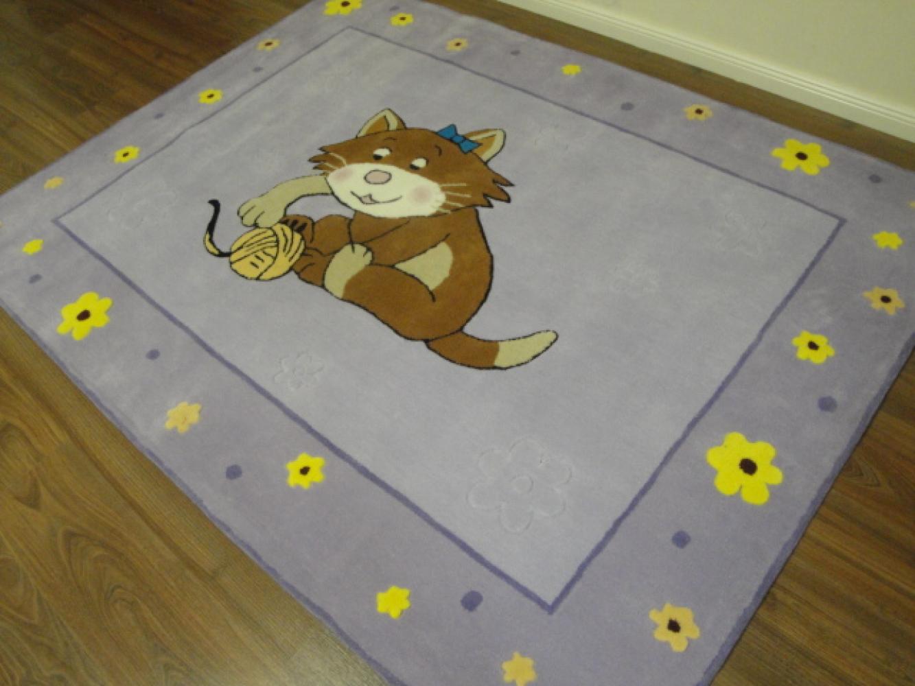 Kinderteppich- Bubibatz, die Kazte 200 x 150 cm Gustav und seine Freunde Bild 1