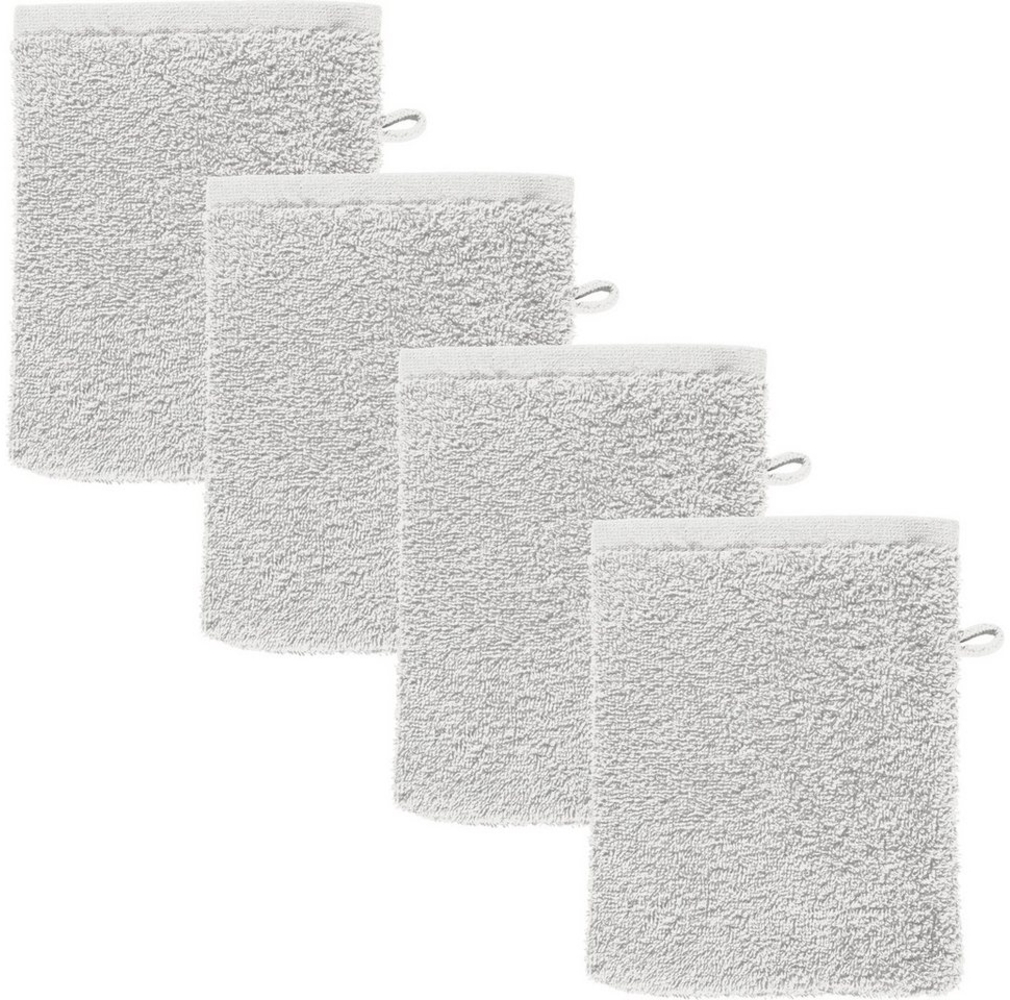 REDBEST Waschhandschuh Waschhandschuh "Oceanside" 4er-Pack, Frottier, Walk-Frottier Uni Bild 1