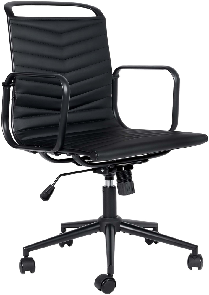 CLP Bürostuhl Bakers Kunstlederbezug höhenverstellbar drehbar bis 150 kg,schwarz Bild 1