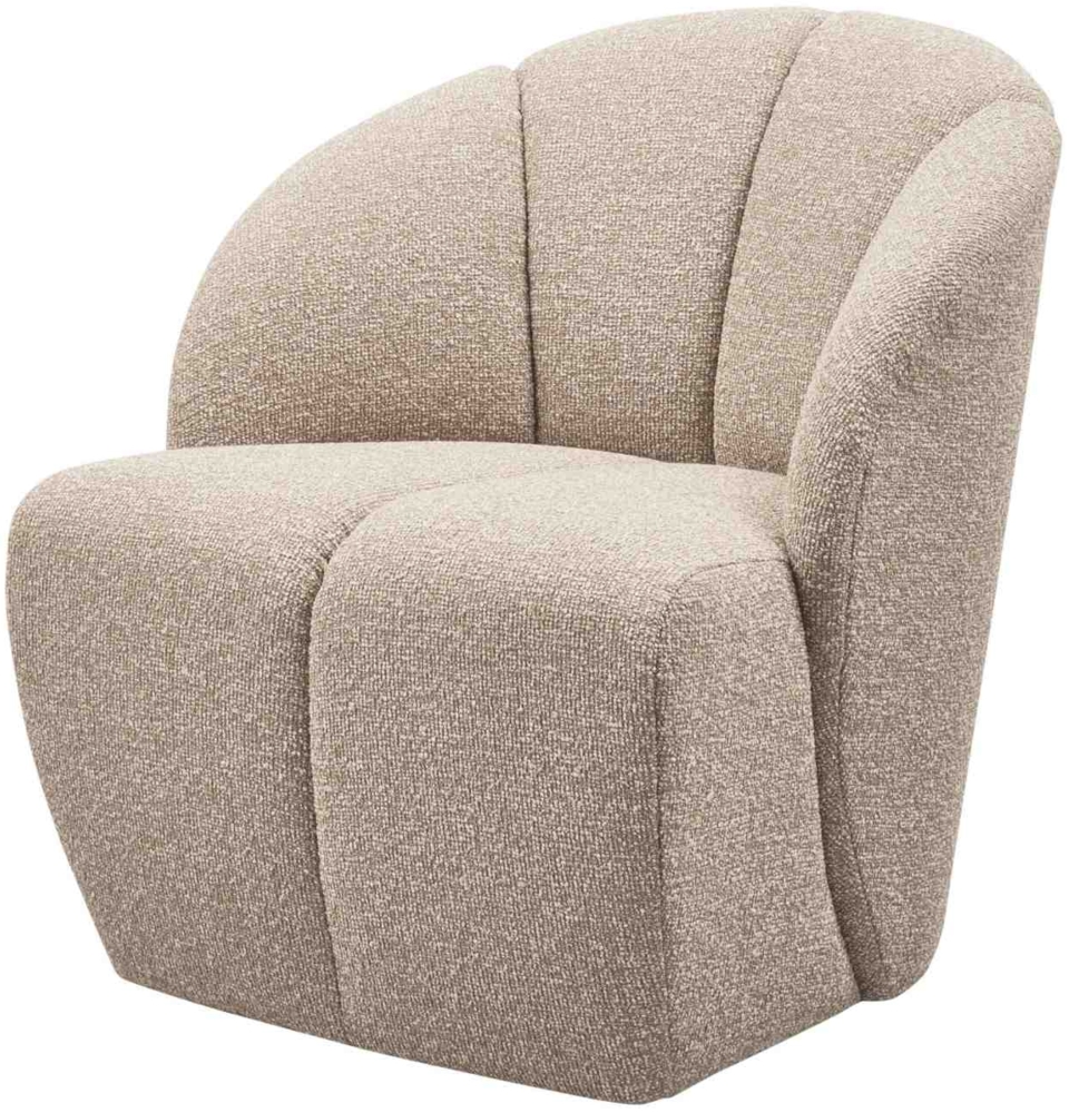 Drehsessel Mojo aus Boucle-Stoff, Beige Bild 1