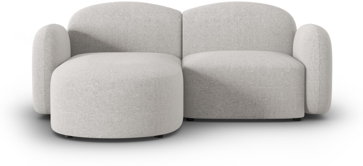 Micadoni Ecksofa Blair 3-Sitzer Links Chenille Silber Melange Bild 1