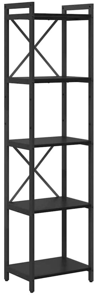 vidaXL Bücherregal Schwarz Eichen-Optik 40 x 30 x 153 cm Holzwerkstoff 868353 Bild 1