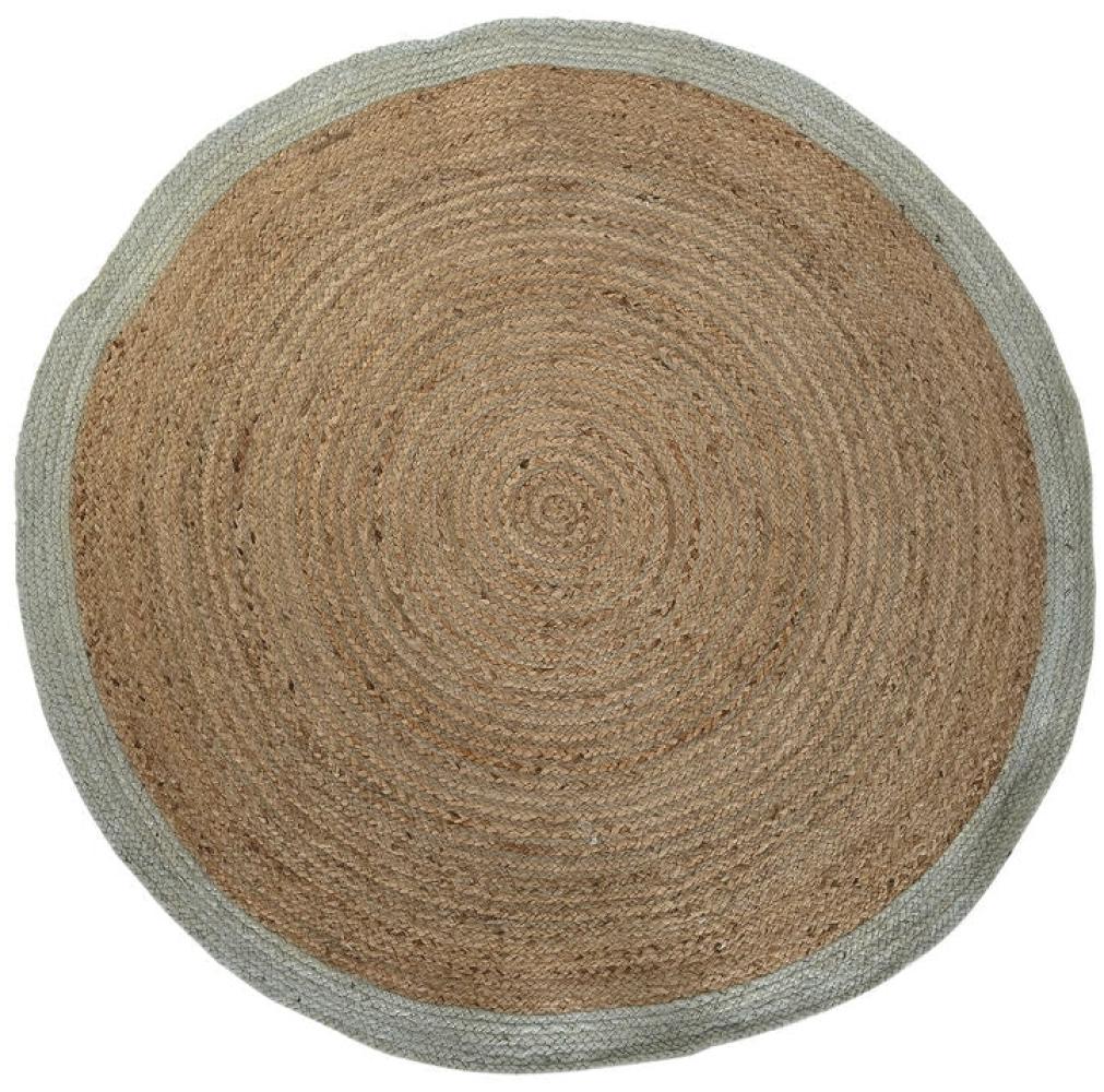 Teppich DKD Home Decor Scandi grün Hellbraun Jute (150 x 150 x 1 cm) Bild 1