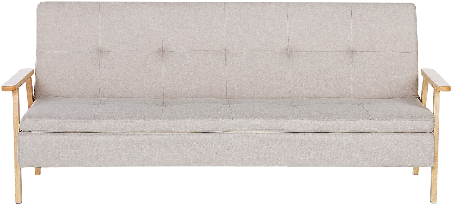 Schlafsofa Polsterbezug beige TJORN Bild 1