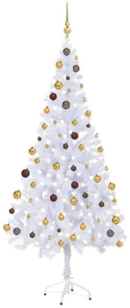 vidaXL Künstlicher Weihnachtsbaum Beleuchtung Kugeln 180cm 620 Zweige 3077494 Bild 1