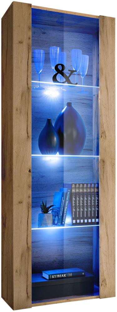 99rooms Azara Vitrine Wotan Eiche Blau Bild 1