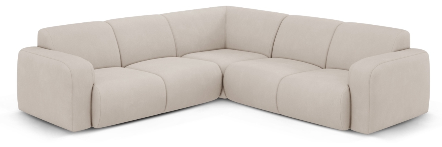Micadoni Ecksofa Molino 5-Sitzer Chenille Rebel Beige Bild 1