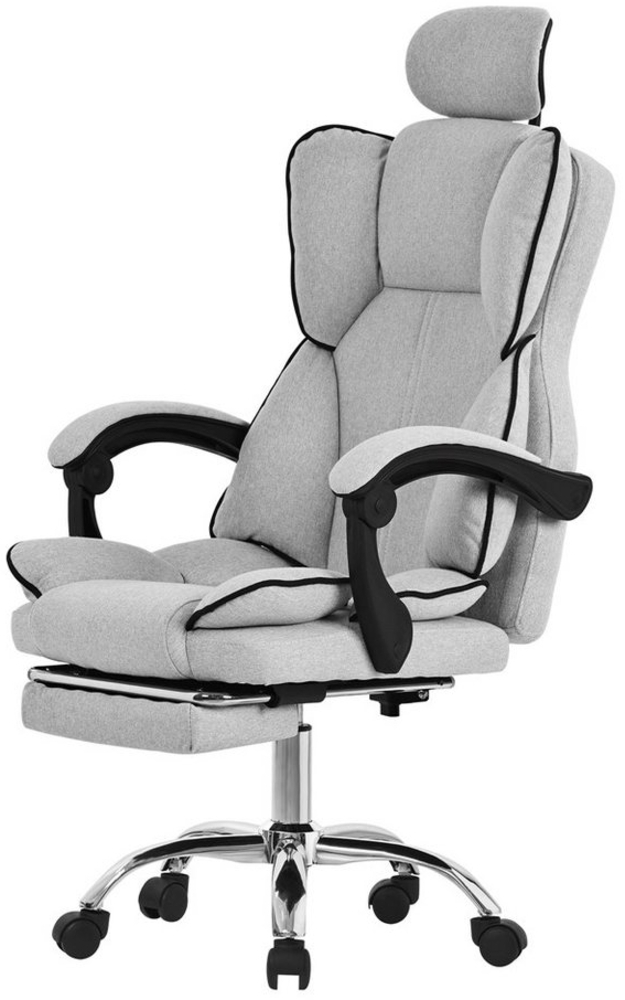 ML-DESIGN Bürostuhl Computerstuhl Schreibtischstuhl für Büro & Arbeitszimmer Drehsessel, Chefsessel ergonomisch anpassbar, Sitzpolsterung & Fußstütze Polyester Bild 1