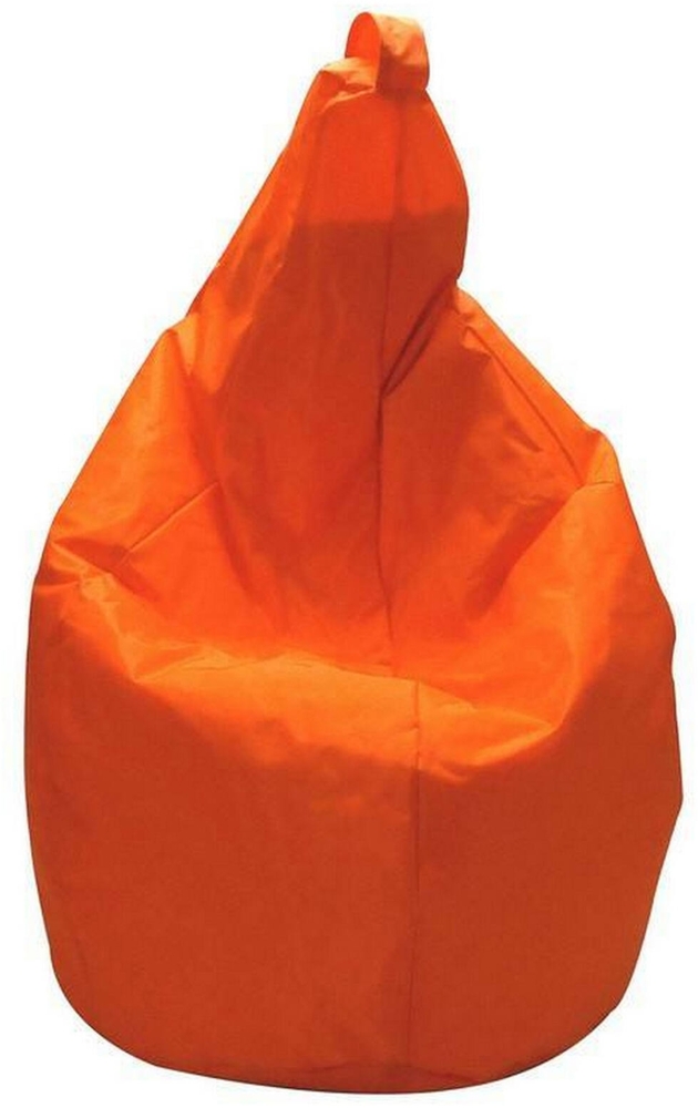 Dmora Pouf Angillina, Mehrzwecksessel, Sitzsack, Hockerhocker, Made in Italy, 80x80 h120 cm, Orange Bild 1