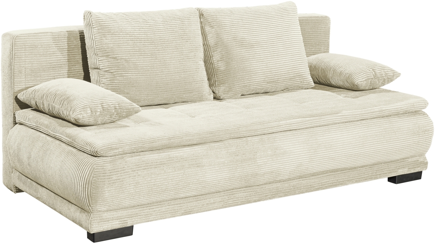 Schlafsofa >LOREEN LUX. 3DL< Liegefläche 162x207cm, cream - 208x93x108 (BxHxT) Bild 1