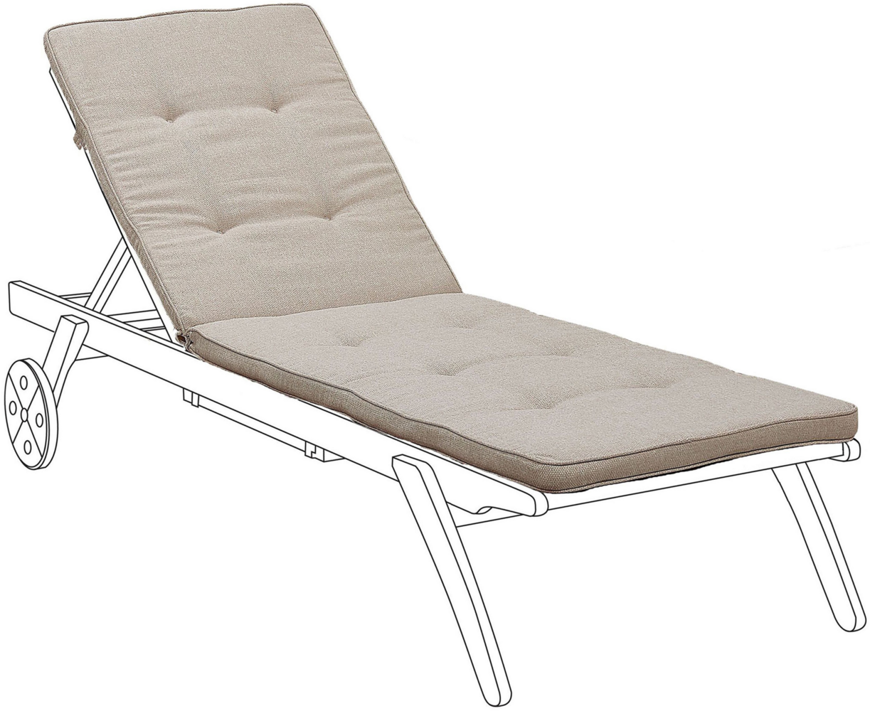 Auflage für Gartenliege CESANA beige 192 x 56 x 5 cm Bild 1