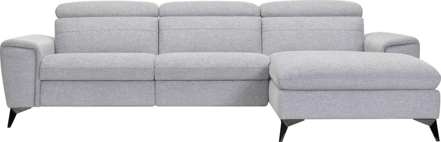 Places of Style Ecksofa Theron, L-Form, 263 cm, elektrische Relaxfunktion, USB-Anschluss, manuelle Kopfteilverstellung Bild 1